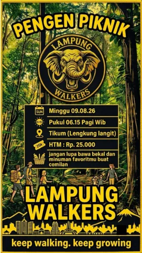 Poster Pengen Piknik Lampung Walkers